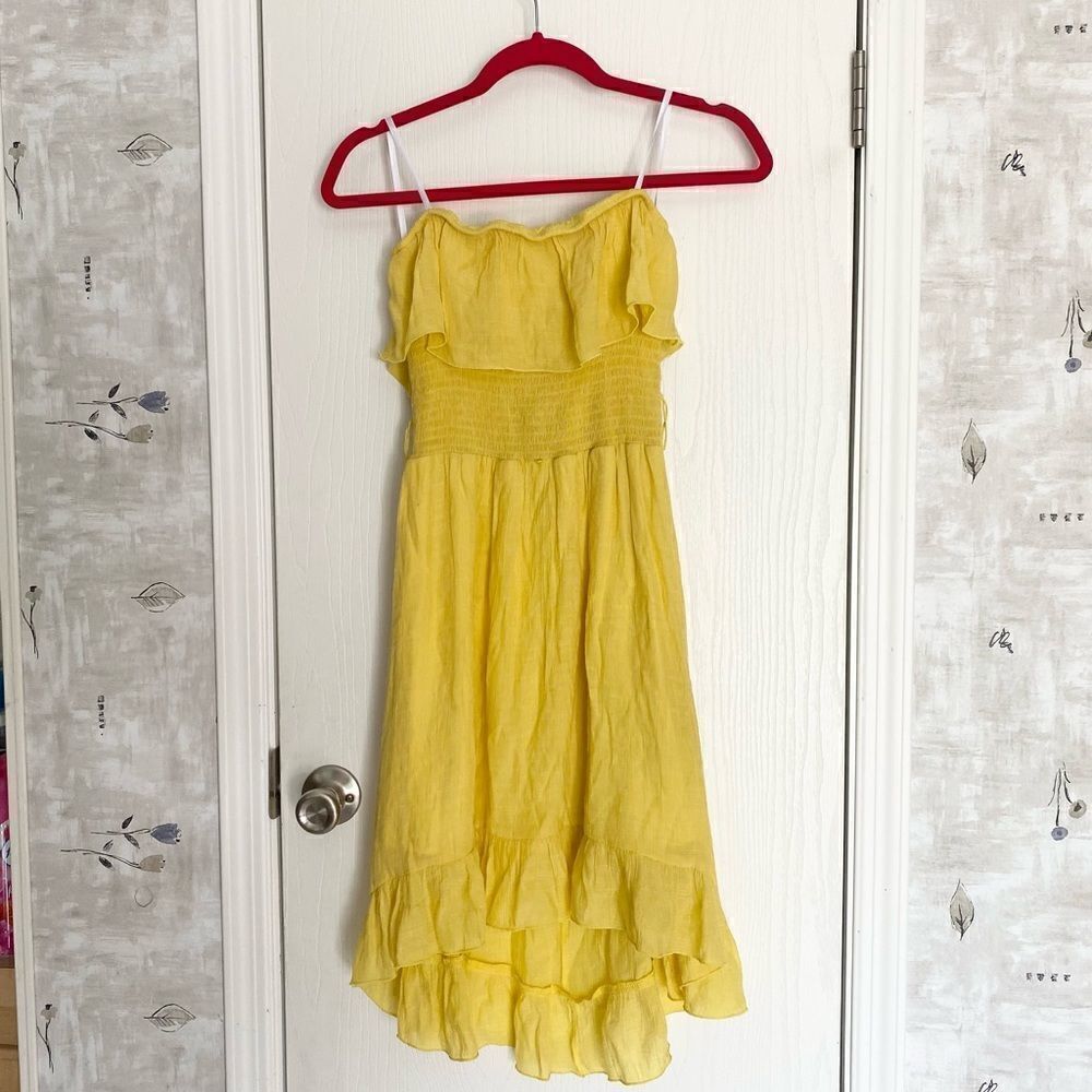 IZ Byer Strapless hi- lo summer dress